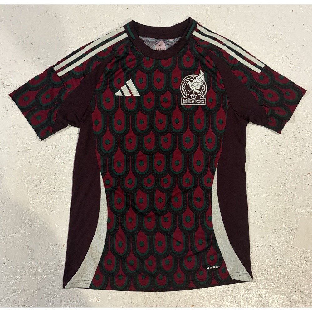 Adidas Mexico Jersey Mens M Slim 2024/25 Home Soccer Football Shirt IP6377